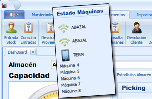 SGA Sistema de Gestión de Almacenes utiliza terminales autónomas. Integra la información en su sistema a precio razonable. Eficaz en almacenes caos.